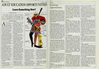 Better Homes & Gardens January 1985 Magazine Article: ADULT EDUCATION OPPORTUNITIES