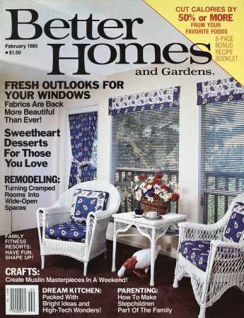 Better Homes & Gardens February 1985 Magazine Cover