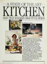Better Homes & Gardens February 1985 Magazine Article: A STATE OF THE ART KITCHEN