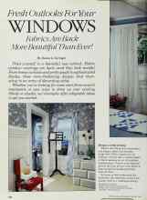 Better Homes & Gardens February 1985 Magazine Article: Fresh Outlooks For Your WINDOWS