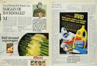 Better Homes & Gardens February 1985 Magazine Article: Used Parts For Your Car: BARGAIN OR BOONDOGGLE?
