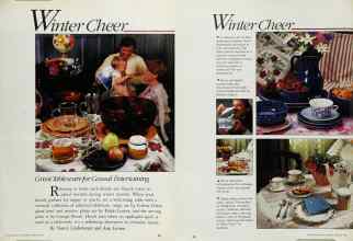 Better Homes & Gardens February 1985 Magazine Article: Winter Cheer