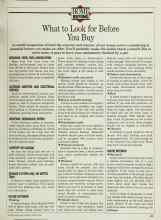 Better Homes & Gardens March 1985 Magazine Article: What to Look for Before You Buy
