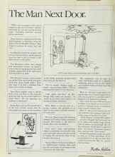 Better Homes & Gardens March 1985 Magazine Article: The Man Next Door