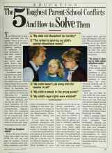 Better Homes & Gardens April 1985 Magazine Article: The 5 Toughest Parent-School Conflicts And How to Solve Them