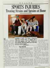 Better Homes & Gardens April 1985 Magazine Article: SPORTS INJURIES