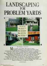 Better Homes & Gardens April 1985 Magazine Article: LANDSCAPING FOR PROBLEM YARDS