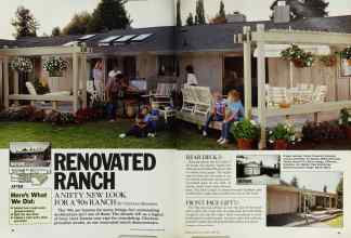 Better Homes & Gardens April 1985 Magazine Article: RENOVATED RANCH