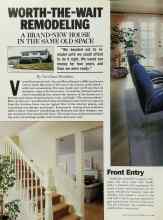 Better Homes & Gardens May 1985 Magazine Article: WORTH-THE-WAIT REMODELING