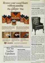 Better Homes & Gardens May 1985 Magazine Article: TLC for Leather Upholstery