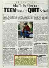 Better Homes & Gardens June 1985 Magazine Article: What To Do When Your TEEN Wants To QUIT School