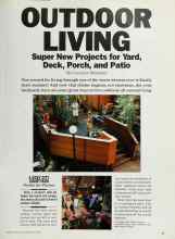Better Homes & Gardens June 1985 Magazine Article: OUTDOOR LIVING