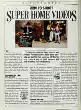 Better Homes & Gardens June 1985 Magazine Article: HOW TO SHOOT SUPER HOME VIDEOS