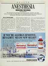 Better Homes & Gardens June 1985 Magazine Article: ANESTHESIA REDUCING THE RISKS