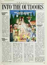 Better Homes & Gardens June 1985 Magazine Article: INTO THE OUTDOORS