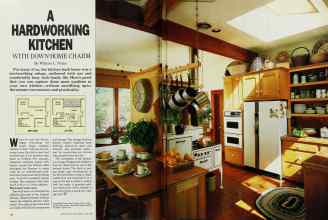 Better Homes & Gardens June 1985 Magazine Article: A HARDWORKING KITCHEN WITH DOWN-HOME CHARM
