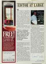 Better Homes & Gardens July 1985 Magazine Article: EDITOR AT LARGE