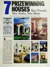 Better Homes & Gardens July 1985 Magazine Article: 7 PRIZEWINNING HOUSES New Trends, New Styles, New Ideas