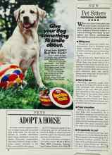 Better Homes & Gardens July 1985 Magazine Article: ADOPT A HORSE