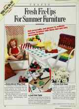 Better Homes & Gardens July 1985 Magazine Article: Fresh Fix-Ups For Summer Furniture