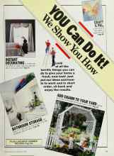 Better Homes & Gardens July 1985 Magazine Article: INSTANT DECORATING