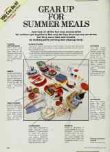 Better Homes & Gardens July 1985 Magazine Article: GEAR UP FOR SUMMER MEALS