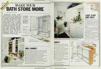 Better Homes & Gardens July 1985 Magazine Article: MAKE YOUR BATH STORE MORE