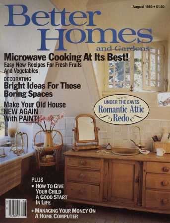 Better Homes & Gardens August 1985 Magazine Cover