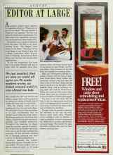 Better Homes & Gardens August 1985 Magazine Article: EDITOR AT LARGE