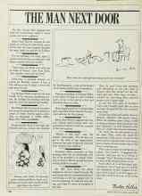 Better Homes & Gardens August 1985 Magazine Article: THE MAN NEXT DOOR