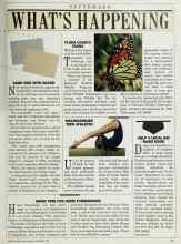 Better Homes & Gardens September 1985 Magazine Article: FLORA COURTS FAUNA