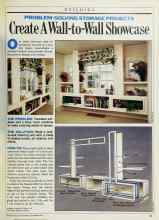 Better Homes & Gardens September 1985 Magazine Article: Create A Wall-to-Wall Showcase