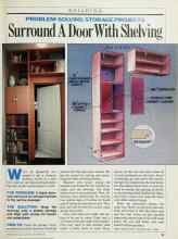Better Homes & Gardens September 1985 Magazine Article: Surround A Door With Shelving
