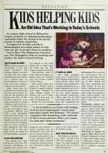 Better Homes & Gardens September 1985 Magazine Article: KIDS HELPING KIDS