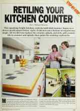 Better Homes & Gardens September 1985 Magazine Article: RETILING YOUR KITCHEN COUNTER