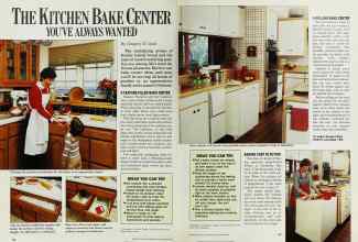 Better Homes & Gardens September 1985 Magazine Article: THE KITCHEN BAKE CENTER YOU'VE ALWAYS WANTED