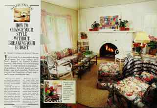 Better Homes & Gardens September 1985 Magazine Article: HOW TO CHANGE YOUR STYLE WITHOUT BREAKING YOUR BUDGET