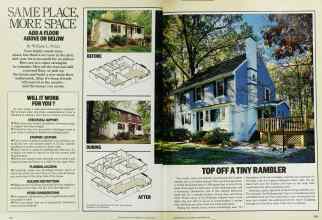 Better Homes & Gardens September 1985 Magazine Article: SAME PLACE, MORE SPACE