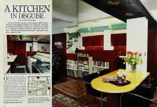 Better Homes & Gardens September 1985 Magazine Article: A KITCHEN IN DISGUISE