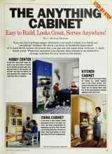 Better Homes & Gardens October 1985 Magazine Article: THE ANYTHING CABINET
