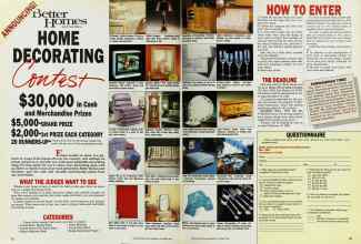 Better Homes & Gardens October 1985 Magazine Article: Better Homes and Gardens DECORATING Contest