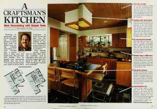 Better Homes & Gardens October 1985 Magazine Article: A CRAFTSMAN'S KITCHEN