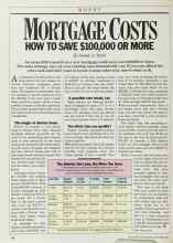 Better Homes & Gardens November 1985 Magazine Article: MORTGAGE COSTS HOW TO SAVE $100,000 OR MORE