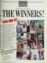 Better Homes & Gardens November 1985 Magazine Article: THE WINNERS!