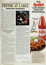 Better Homes & Gardens December 1985 Magazine Article: EDITOR AT LARGE