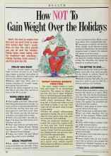 Better Homes & Gardens December 1985 Magazine Article: How NOT To Gain Weight Over the Holidays