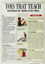 Better Homes & Gardens December 1985 Magazine Article: TOYS THAT TEACH