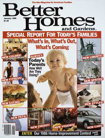 Better Homes & Gardens January 1986 Magazine Cover