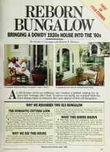 Better Homes & Gardens January 1986 Magazine Article: REBORN BUNGALOW