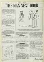 Better Homes & Gardens January 1986 Magazine Article: THE MAN NEXT DOOR